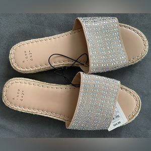Women’s 8.5 Sandals Bling A New Day Target NWT